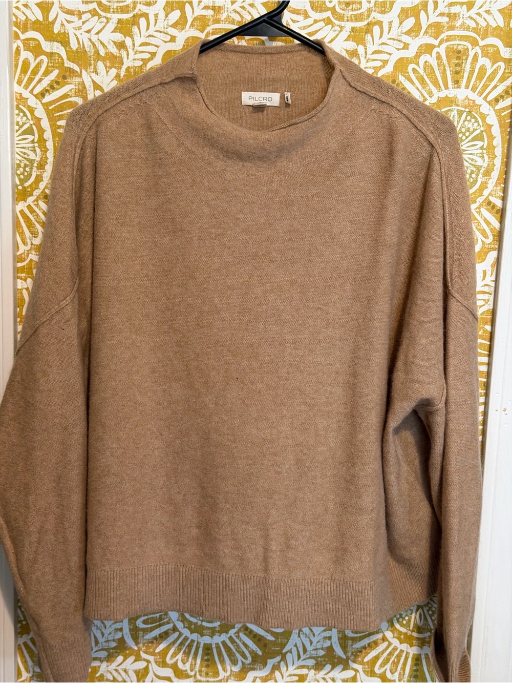 Pilcro Women’s Camel/Tan Crewneck Sweater